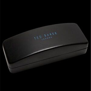Ted Baker Black and Blue  Leather Glasses Case